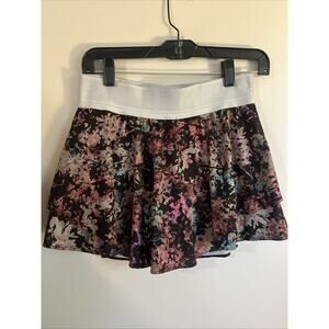 Lululemon Skort Womens 6 Multi Vivid Floral Court Rival High Rise Pleated Skirt